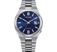 Citizen Reloj Analógico para Hombres de Automático con Correa en Acero Inoxidable NJ0150-81L, Azul