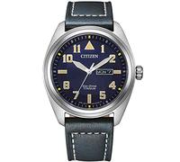 Citizen Watches – Reloj analógico Eco-Drive para hombres con correa de cuero