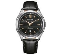 Citizen Reloj Analógico para Hombres de Eco-Drive con Correa en Cuero