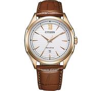 Citizen Reloj Analógico para Hombres de Eco-Drive con Correa en Cuero