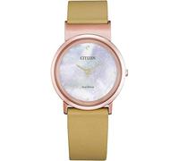 Citizen Reloj Analógico para Mujeres de Cuarzo con Correa en Cuero EG7073-16Y
