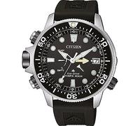 Citizen Reloj Aqualand Eco-Drive Bn2036-14e, Analógico Hombre, Negro (Black), 46MM