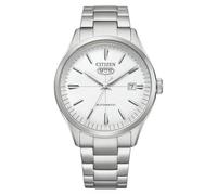 Citizen Reloj automático de Acero Inoxidable con Esfera Blanca NH8391-51A para Hombre, Plateado, Pulsera