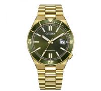 Citizen Reloj automático para hombre NJ0232-53X Tsuyosa Shore esfera verde cristal de zafiro 10 ATM