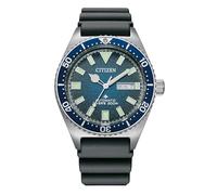 Citizen - Reloj automático para Hombre Promaster Auto Dive - Correa de PU Negra - Esfera Azul - Día/Fecha y 3 Agujas (Modelo: NY0129-07L)