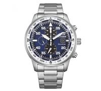 Citizen Reloj Aviator Crono Azul para hombre, acero inoxidable - Ref. CA0880-58L