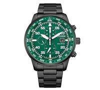 CITIZEN Reloj Aviator Crono Verde y Negro para Hombre - Ref. CA0885-54X