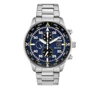 Citizen Reloj Hombre Aviator Chrono Eco Drive Plateado (Ø 44 mm)