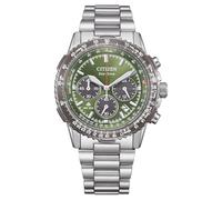 Citizen Reloj cronógrafo Eco-Drive para Hombre con Correa de Acero Inoxidable CA4664-60W