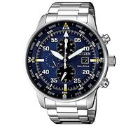 Citizen Reloj Hombre Aviator Chrono Eco Drive Plateado (Ø 44 mm)