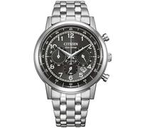 Citizen Reloj CA4630-53E Chrono Hombre - Eco Drive, Caja 42mm, Cronógrafo, Esfera Negra, Brazalete Acero, WR 5 Bar