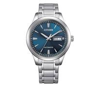 Citizen Reloj NY4058-79L Mecha Automático Hombre - Caja 40mm, Esfera Azul, Brazalete de Acero, Fondo Transparente, WR 5 Bar