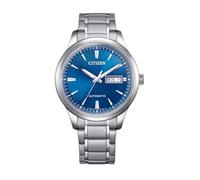 Citizen Reloj NY4058-79L Mecha Automático Hombre - Caja 40mm, Esfera Azul, Brazalete de Acero, Fondo Transparente, WR 5 Bar