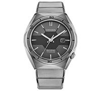 Citizen Reloj de lujo Eco-Drive Sport Armor para hombre en Super Titanium, esfera negra (Modelo: AW1660-51H), Negro -, Moderno