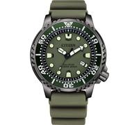 Citizen Reloj de Pulsera analógico Eco-Drive para Hombre con Banda de Goma Promaster Marine, Verde, Talla única, Correa