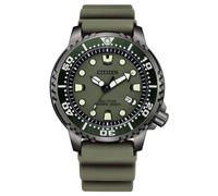 Citizen Reloj de Pulsera analógico Eco-Drive para Hombre con Banda de Goma Promaster Marine, Verde, Talla única, Correa