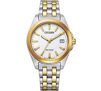 Citizen Reloj de Pulsera analógico Eco-Drive para Mujer con Correa de Acero Inoxidable, Multicolor, Pulsera