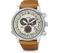Citizen Reloj de Pulsera para Hombre Promaster Sky Eco-Drive, marrón/Beige, Cinta