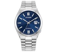Citizen Reloj deportivo automático Tsuyosa de lujo para hombre, Esfera azul, 5 1/2 inches, Classic