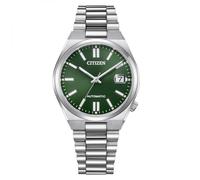 Citizen Tsuyosa green background automatic men's watch NJ0200-50X steel case and bracelet