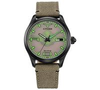 Citizen Star Wars Yoda Classic Characters Eco-Drive Reloj para hombre, Negro Marrón