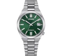Citizen Tsuyosa green background automatic men's watch NJ0200-50X steel case and bracelet
