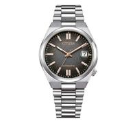 CITIZEN Tsuyosa NJ0200-50E Limited Edition - Reloj Mecánico Automático Unisex 37mm, Acero Inoxidable, Esfera Negra, Cristal Zafiro