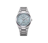 Citizen Vagary by Reloj Hombre Automático G.Matic 101 IX3-611-73 | Caja de Acero 38 mm | Esfera Ice Blue (Azul) a rayas con Day-Date | Mecánica a la vista | Sumergible 10 ATM