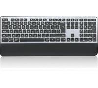 CITLLA K9100 Clavier Bluetooth Sans Fil Multi-appareils Avec Repose-Poignet, rétroéclairé à 3 Niveaux, Clavier Rechargeable pour Ordinateur, Ordinateur Portable, Bureau, Travail