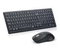 CITLLA M9300 Combinaison Sans Fil Clavier et Souris, récepteur USB 2 en 1 et Deux Bluetooth, Clavier muet Multi-Appareil, pour Ordinateur, Ordinateur Portable, Bureau, Travail