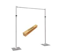 CITNAMOR - Soportes ajustables para tubos y cortinas, barras transversales, bases y colgadores - Sistemas de cortina para fondos, ferias comerciales, eventos, cabinas fotográficas y decoraciones (kit de 4 pies a 10 pies de alto x 10 pies de ancho)