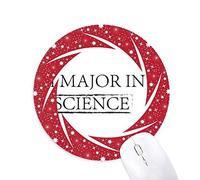 Cito lo importante en la ciencia Wheel mouse pad de goma roja redonda