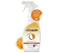 Citra Solv Spray de limpieza multiusos, potente desengrasante cítrico para cocina y baño, limpiador multisuperficie, sin productos químicos agresivos, naranja Valencia, 22 onzas