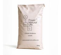 Citrato de Calcio en Polvo Power Natural Life - Citrato Tricálcico - Aditivo Alimentario E333 - Ingrediente Alimentario - Uso Tecnológico - Regulador de Acidez y Estabilizante