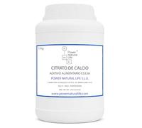 Citrato de Calcio (Tricálcico) en Polvo | Power Natural Life | Bote 1 kg | Aditivo Alimentario E333iii, Uso Técnico e Industrial | Regulador de Acidez y Estabilizante