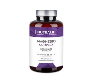 Citrato de Magnesio 1545mg + Magnesio Bisglicinato 600mg - Reduce Cansancio y Fatiga - Magnesium Complex Alta Biodisponibilidad - 120 Cápsulas Veganas Nutralie