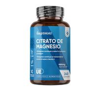 Citrato de Magnesio 240 Cápsulas Veganas - 444mg de Magnesio Puro