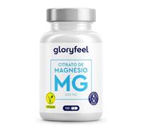 Citrato de Magnesio en cápsulas - Elemental y de Alta Dosis - 120 Cápsulas de Dicitrato de Tri-Magnesio altamente biodisponible - Vegano, probado en laboratorio y sin aditivos
