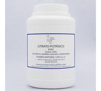 Citrato de Potasio 100% Puro Power Natural Life | 1kg Equivale a 3.300mg Potasio/día | Grado Alimentario E332 | Alta Biodisponibilidad para Equilibrio Muscular | Electrolito Alcalinizante Sin Aditivos