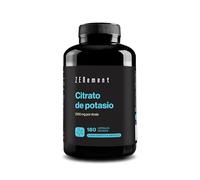 Citrato de Potasio 2105 mg por dosis (800 mg de Potasio Elemental en 2 cápsulas) - 180 Cápsulas para 3 Meses - Soporte Muscular, Nervioso y Tensión Arterial - Vegano y Sin Aditivos - Zenement