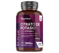 Citrato de Potasio - 2345 mg 270 comprimidos - Suplemento Deportivo con Vitamina C para Mantenimiento Muscular