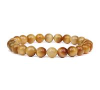 Citrinas Amarillas Bodas de Cristal Bracetetnatural Pulsera de Piedra Malachita Agates, 4.Citrina, Hogar de 19 cm (Color: 24. Piedra Ocular del Tigre, Tamaño: 21 cm)