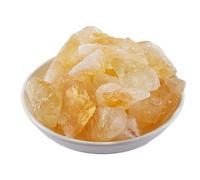Citrino brasileño natural sin procesar, piedra rugosa, colección de muestras minerales, decoración del hogar y regalos de bricolaje, amarillo, 3-5 cm, 100 g