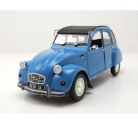 Citroen 2CV 6 Ente 1982 Azul Modelo De Coche 1:18 Solido