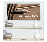 Citroën 2CV Alte Liebe rostet nicht (hochwertiger Premium Wandkalender 2026 DIN A2 quer), Kunstdruck in Hochglanz: Ein Citroën 2CV Baujahr 1963 in seiner originalen Patina