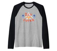 Citroën 2CV Car Lover 70s Hippy Flores Retro Camiseta Manga Raglan