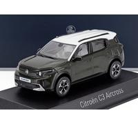 Citroën C3 Aircross de 2025 verde y blanco a 1/43 de Norev 155342