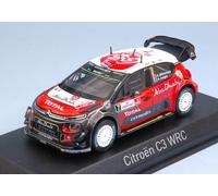 Citroen C3 WRC #7 9th Poland Rally 2017 A. Mikkelsen/A. Jaeger 1:43 Modelo