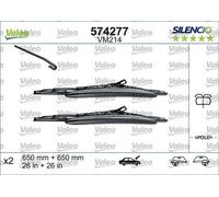 Citroën C8 Limpiaparabrisas Valeo OEM Clips 02-22 574277 Con Boquilla