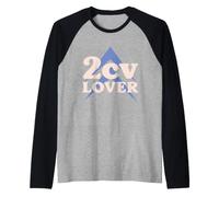 Citroën Car Lover de los 70, Estilo Hippy Retro, 2 CV Camiseta Manga Raglan